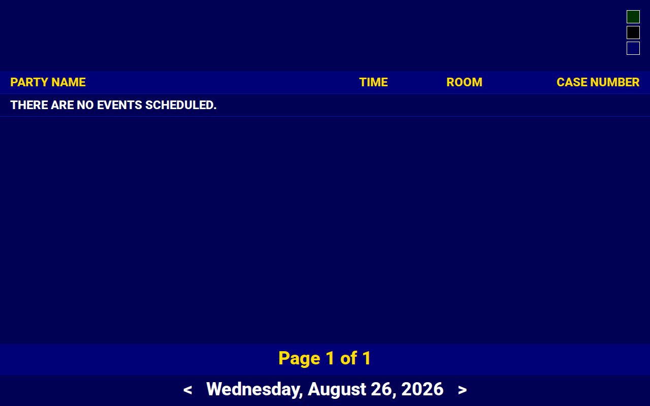 Roscommon County court docket public hearing display fields